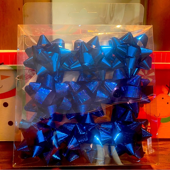 🎁LINDY BOWMAN🎁 2 SANTA & SNOWMAN DESIGNER GIFT BOXES & 9-CT MINI BOWS NWT🎅 - Picture 5 of 10